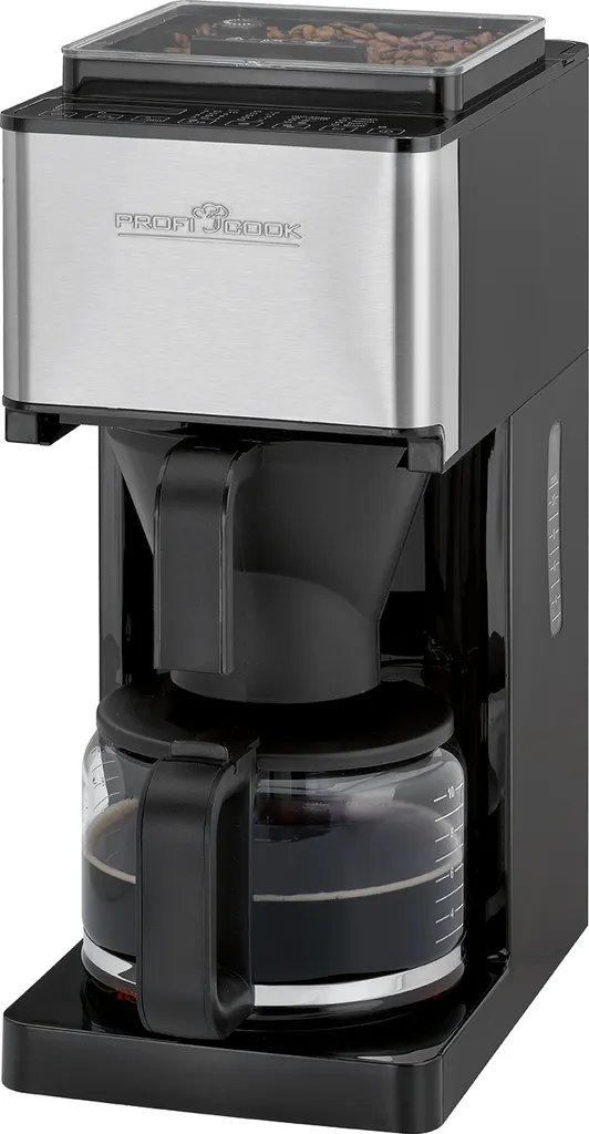 ProfiCook Kaffeeautomat Mit Mahlwerk PC-KA 1138 Edelstahl/schwarz Für 8-10 Tassen 3 ProfiCook Kaffeeautomat Mit Mahlwerk PC-KA 1138 Edelstahl/schwarz Für 8-10 Tassen