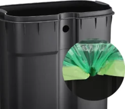 SONGMICS Mülleimer, 30 L Abfalleimer Mit Pedal, Treteimer Mit Inneneimer Aus Kunststoff, Für Die Küche, Klappdeckel, Softclose, Geruchsdicht Und Hygienisch, Schwarz LTB03BK -Smart Kitchen Store 7ddc3a2cdfe8664cdbc7c05e7fc63295