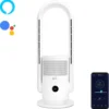 Djive ARC Heater 3in1 Rotorloser Heizlüfter, Ventilator & Luftreiniger, HEPA 14 Filter & UVC Gegen 99,995% Der Viren, Staub & Pollen, App Steuerung, Alexa, Google Home, Mit Heizfunktion, Schlafzimmer, Clean White