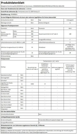 Gorenje - RIU609EA1 - Unterbau-Kühlschrank - Festtür-Technik -Smart Kitchen Store 7f4c461dfed3283cc119029a2ed65b35