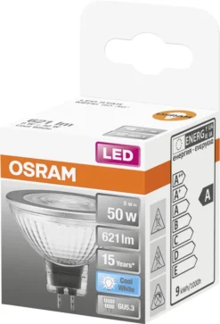Osram LED Reflektor Star MR16 50 GU5.3 8 W Neutralweiß, Klar -Smart Kitchen Store 7fbf84fa54e36dac93a254e8b604628b
