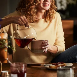 Tchibo Glaskaraffe, Borosilikatglas, Deckel, Hitzebeständig, 600ml -Smart Kitchen Store 800a617792d7b9cbbb967f87f560e981