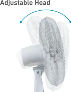 SUNTEC Ventilator Leise | Stand Standventilator CoolBreeze 4000 | Leise 40 Cm Durchmesser, 50 Watt | Fan Windmaschine Weiss | Für Bett, Schlafzimmer, Büro, Wohnung, Terrasse -Smart Kitchen Store 801895c693b4faeae4aaaa7ea46a85ed