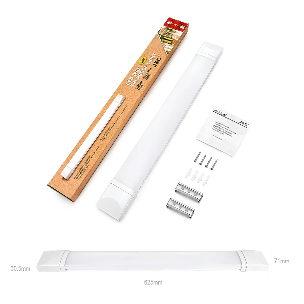 4er Anten LED Feuchtraumleuchte Flache (3CM Höhe) 60CM 18W Neutralweiß 4000K, Led Röhre"Reihenschaltung" Werkstattlampe IP65 9 4er Anten LED Feuchtraumleuchte Flache (3CM Höhe) 60CM 18W Neutralweiß 4000K, Led Röhre"Reihenschaltung" Werkstattlampe IP65 – Bild 7