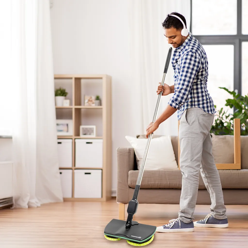 Starlyf® Powertwin Mop - Drahtloser Rotierender Etelektrischer Mop, Elektrischer Akku-Besen - Wischt, Schrubbt & Poliert – Aus Der TV Werbung 10 Starlyf® Powertwin Mop - Drahtloser Rotierender Etelektrischer Mop, Elektrischer Akku-Besen - Wischt, Schrubbt & Poliert – Aus Der TV Werbung – Bild 8