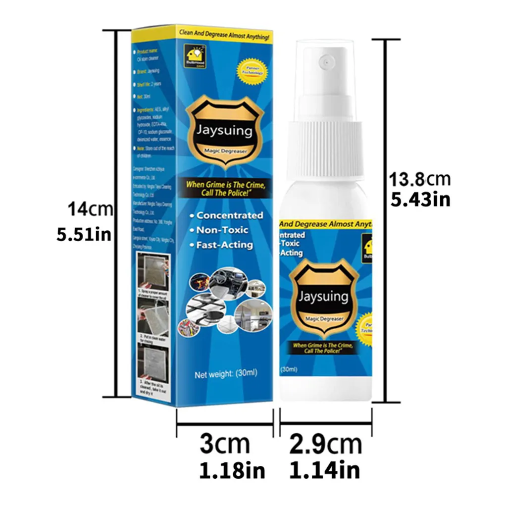 30ml Magic Degreaser Küchenreiniger Spray, Allzweckreiniger Spray Entfettung Und Dekontamination Für Dunstabzug Kachelofen 10 30ml Magic Degreaser Küchenreiniger Spray, Allzweckreiniger Spray Entfettung Und Dekontamination Für Dunstabzug Kachelofen – Bild 8