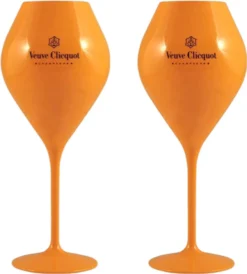 Veuve Clicquot Yellow Label Champagnergläser Glas Aus Acryl 2er Set