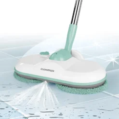 CLEANmaxx Akku-Spray-Mopp - 360° Rotation - Türkis/weiß Mopp Spray Mop CLEANmaxx Akku Bodenwischer Sprühmop Wischtuch Sprühwischer Sprüh -Smart Kitchen Store 8306a3c8b31b6170eb95e6c230df1a35