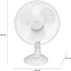 Bomann Tischventilator VL 1138 CB 30cm 40W Weiß 22 Bomann Tischventilator VL 1138 CB 30cm 40W Weiß -Smart Kitchen Store 8397178386d216051872acd2cf6e4105
