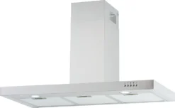 PKM Dunstabzugshaube Wandhaube Wandesse Wandmontage 9004W Edelstahl 90 Cm