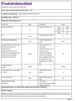 PKM Geschirrspüler Spülmaschine Spüler Freistehend DW9 5 Schmal 9 Gedecke 45cm -Smart Kitchen Store 84b34483672cef1614fb4c4724600dac