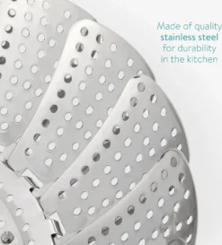 Navaris Dämpfeinsatz Mit Ausziehbarem Griff - Dampfgarer Für Topf Kochtopf - Topfeinsatz Dampfeinsatz Aus Edelstahl Für Gemüse - Zusammenklappbar 8 Navaris Dämpfeinsatz Mit Ausziehbarem Griff - Dampfgarer Für Topf Kochtopf - Topfeinsatz Dampfeinsatz Aus Edelstahl Für Gemüse - Zusammenklappbar -Smart Kitchen Store 84c51c662cbca59415f594f4f5165dc8