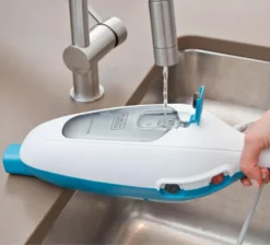 Black & Decker Black+Decker FSM13E1 Dampfbesen Steam Mop, Basic (Dampfreiniger Für Hygienische, Gründliche Sauberkeit, Abnehmbarer Stiel, Einfache Bedienbarkeit, Inkl. 1 Mikrofaser-Pad), 1300 W -Smart Kitchen Store 852326968b27b055673494ef3dc5bd80