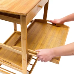 Relaxdays Küchenrollwagen JAMES L & Flaschenregal -Smart Kitchen Store 853769c2bef339155f24116f16ca0936