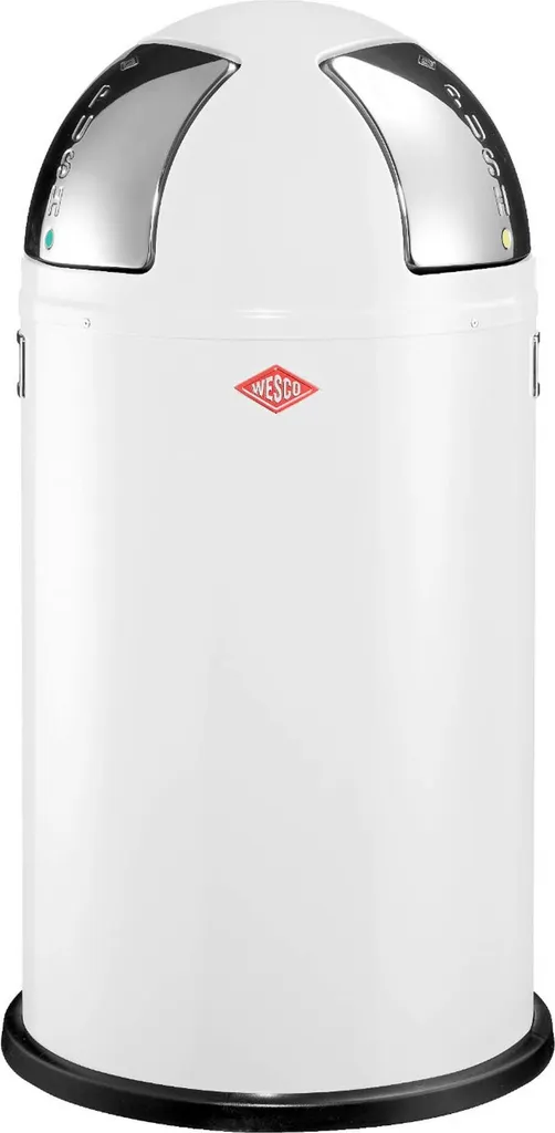 WESCO Treteimer "Push Two" Weiß 4 WESCO Treteimer "Push Two" Weiß – Bild 2