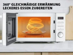 Mikrowelle 20L, Solo-Mikrowelle Mit 8 Menüs/Timer/LED-Digitalanzeige/700W Grill/5 Leistungsstufen/Praktischer Auftaufunktion/Beleuchtung Im Innenraum -Smart Kitchen Store 862429a64c26685d72513d6d84c32ff2