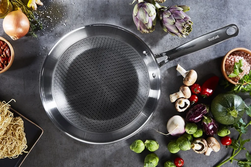 Tefal ETERNAL MESH Pfannenset °24/28cm + WOK °28cm Mit Glasdeckel + Ingenio Pfannenwender 5 Tefal ETERNAL MESH Pfannenset °24/28cm + WOK °28cm Mit Glasdeckel + Ingenio Pfannenwender – Bild 3