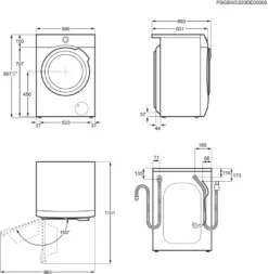 AEG LWR9W80609 Waschtrockner Frontlader Freistehend 10kg + 6kg Öko Lavamat -Smart Kitchen Store 87069bc7d17244d89436cbb7f4f111df