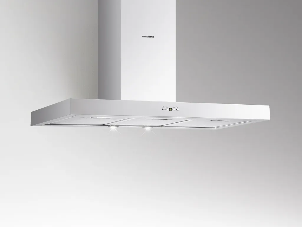 Silverline VEW 900 E Vera Eco 90cm, 800m3/h Freiblasend Edelstahl, Wandhaube, 3 Silverline VEW 900 E Vera Eco 90cm, 800m3/h Freiblasend Edelstahl, Wandhaube,