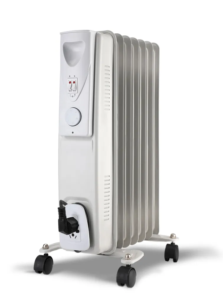 Ölradiator Elektro Heizung 1500W - 6 Rippen - Lamellen Heizkörper Radiator Öl Heizer Elektrisch 3 Ölradiator Elektro Heizung 1500W - 6 Rippen - Lamellen Heizkörper Radiator Öl Heizer Elektrisch