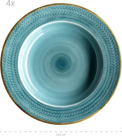 Mäser 931942 Kaffeeservice Prospero Für 6 Personen, Porzellan, Blau (1 Set, 12-teilig) -Smart Kitchen Store 88caf0d9ec5cdb7d40f4de7120143d67