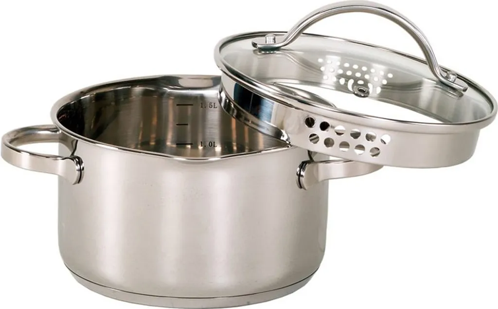 Krüger Kochtopf Aus Rostfreiem Edelstahl Fassung 1500ml 16cm 3 Krüger Kochtopf Aus Rostfreiem Edelstahl Fassung 1500ml 16cm