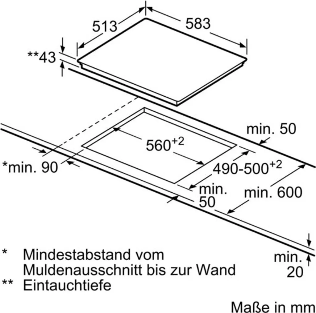 NEFF CONSTRUCTA CM321052 Glaskeramik-Kochfeld / Elektro / Edelstahlrahmen / 60 Cm / 4 Zonen 4 NEFF CONSTRUCTA CM321052 Glaskeramik-Kochfeld / Elektro / Edelstahlrahmen / 60 Cm / 4 Zonen – Bild 2