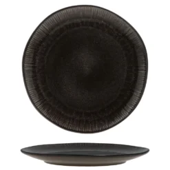 18tlg. Teller Set Reactive Glaze Black 6 Pers. Steingut Teller Schale Schwarz 11 18tlg. Teller Set Reactive Glaze Black 6 Pers. Steingut Teller Schale Schwarz -Smart Kitchen Store 8a39f488a50dcf26c224d9e10a862f2a