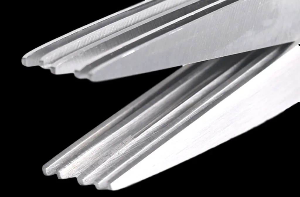 2er Set - 5 Klingen Kräuterschere Küche Aus Edelstahl | Mehrzweckschere Mit Reinigungsbürste | Universal Küchenschere Mit 5 Edelstahlklingen | Kräuterschneider | Gemüseschere Schnittlauchschere - Grün 6 2er Set - 5 Klingen Kräuterschere Küche Aus Edelstahl | Mehrzweckschere Mit Reinigungsbürste | Universal Küchenschere Mit 5 Edelstahlklingen | Kräuterschneider | Gemüseschere Schnittlauchschere - Grün – Bild 4