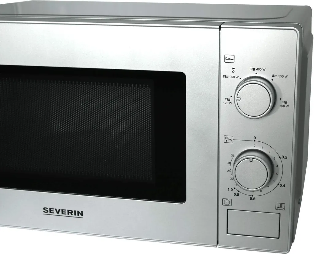 Severin MW 7899, Arbeitsplatte, Solo-Mikrowelle, 20 L, 700 W, Drehregler, Edelstahl 8 Severin MW 7899, Arbeitsplatte, Solo-Mikrowelle, 20 L, 700 W, Drehregler, Edelstahl – Bild 6