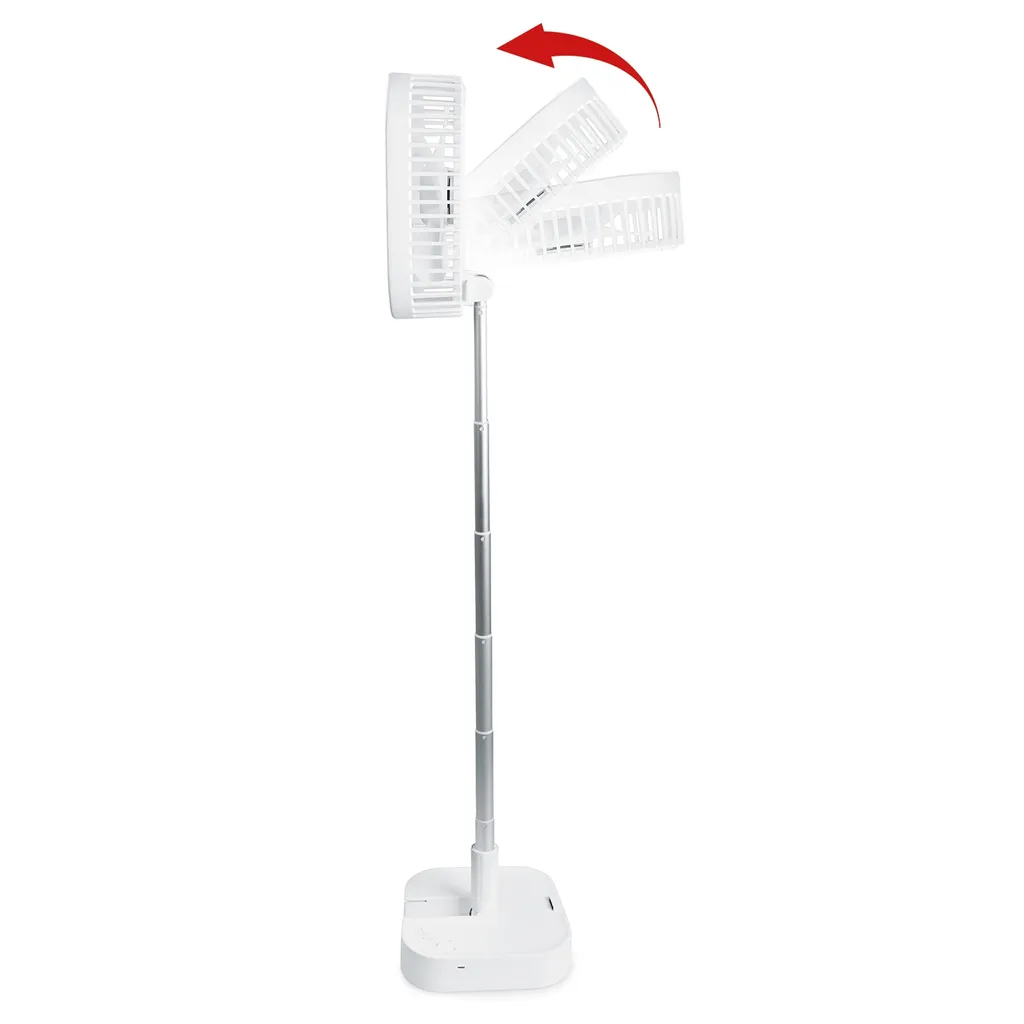 MAXXMEE Akku-Ventilator Klappbar - Für In- Und Outdoor - Weiß MAXXMEE Akku Ventilator Klappbar Outdoor Standventilator Windmaschine Luftkühler 7 MAXXMEE Akku-Ventilator Klappbar - Für In- Und Outdoor - Weiß MAXXMEE Akku Ventilator Klappbar Outdoor Standventilator Windmaschine Luftkühler – Bild 5