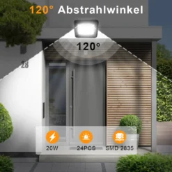 Lospitch LED Fluter Flutlicht Strahler 20W Scheinwerfer Baustrahler Außen Lampe IP65 Warmweiß -Smart Kitchen Store 8caba3ff57926e25c24e80637810afd6