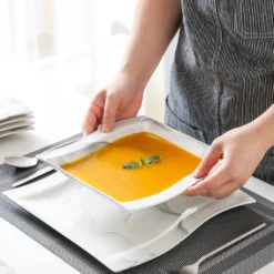 MALACASA, Serie Flora, Marmor Porzellan Tafelservice 24 Teiligen Set Kombiservice Geschirrset Mit 12 Speiseteller Und 12 Suppenteller Für 12 Personen -Smart Kitchen Store 8d9454e0c5b99a69fcb4da2309e9e5a5