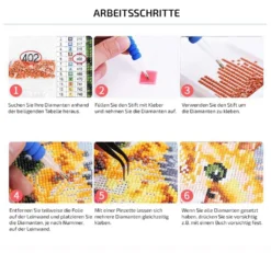 5D Diamond Painting - Die Niedliche Katze Mit Blume - 40x50 Cm - Ohne Rahmen -Smart Kitchen Store 8dada5bd396bacde458190e097d44a01