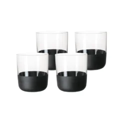 Villeroy & Boch Manufacture Rock Whiskybecher Glas Set 4-tlg. 250 Ml -Smart Kitchen Store 8ed15ae6975872dd441064b49e98993a