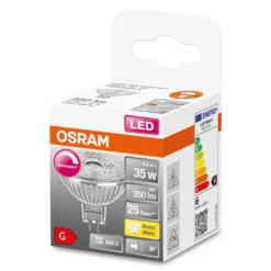 Osram LED Reflektor Super Star MR16 GU5.3 4,9W, Warmweiß, Dimmbar, Klar -Smart Kitchen Store 8f10b2bbef592d7e8d4b9946dbc5cf4f