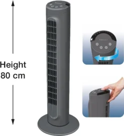 Honeywell HYF1101E4 Comfort Control Turmventilator, 55°-Oszillation, Timer, 3 Stufen, 36 Watt, Anthrazit 19 Honeywell HYF1101E4 Comfort Control Turmventilator, 55°-Oszillation, Timer, 3 Stufen, 36 Watt, Anthrazit -Smart Kitchen Store 8f5518217bd3194f5bc5fc1d94e5a0dc