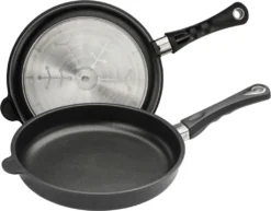 AMT Gastroguss I-528 Bratpfanne, 28 Cm Max. Durchmesser, Gusseisen/Gussaluminium, Induktionsherd-geeignet, Antihaftbeschichtung -Smart Kitchen Store 907fb4fddf729951df34e093b11f0ce4