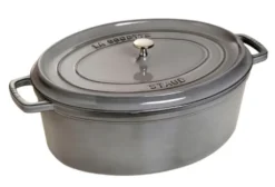 Staub Cocotte Oval Graphitgrau 33cm 40509-324-0 -Smart Kitchen Store 91cc28dd186a2a85c81208f4995486b7