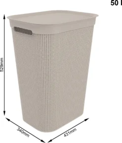 ROTHO Wäschesammler 50 L BRISEN, Farbe:Cappuccino 11 ROTHO Wäschesammler 50 L BRISEN, Farbe:Cappuccino -Smart Kitchen Store 91ef371bfc637cc13fb898df938832ab