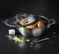 Rösle Schmorpfanne/Dampfgarer Mit Deckel Ø 28cm Silence Pro -Smart Kitchen Store 925ad4f87ecfc6fe787c7f1582e46641