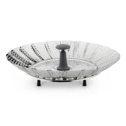 Navaris Dämpfeinsatz Mit Ausziehbarem Griff - Dampfgarer Für Topf Kochtopf - Topfeinsatz Dampfeinsatz Aus Edelstahl Für Gemüse - Zusammenklappbar