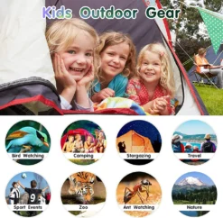 Fernglas Für Kinder, Ideales Geschenk, Spielzeug, 8 X 21, Hohe Auflösung, Echte Optik, Kompaktes Kinder-Fernglas, Stoßfest, Mini-Teleskop Für 3–12 Jahre, Jungen, Mädchen, Kinder, Vogelbeobachtung, Outdoor-Spiele,Green -Smart Kitchen Store 927e92322913f21fbc1aa70e5f6b633f