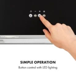 Klarstein Structura Inselabzugshaube , EEK: A , Abluft/Umluft , 3 Stufen , Luftumwälzung: 641 M³/h Max. , 41 X 35,5 Cm , LED-Beleuchtung , Optionale Ausstattung Mit Aktivkohlefiltern , Dunstabzugshaube , Inselhaube , Edelstahl , Schwarz -Smart Kitchen Store 92a7c50b3f2fd51db53e36a4592deb82