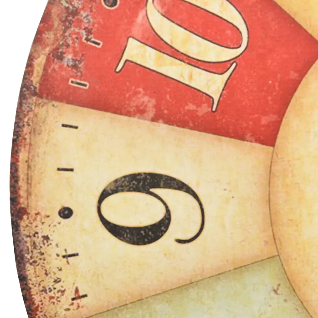 VidaXL Vintage Wanduhr Bunt 60 Cm 6 VidaXL Vintage Wanduhr Bunt 60 Cm – Bild 4