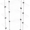 Vileda Mixer 4 - Vertikaler Stahlturm-Wäscheständer, 40 Meter Trockenraum, 4 Gestelle, Kleiner Kleiderständer Und Bügel, Offene Maße 169 X 71 X 71 X 71 Cm, Farbe Weiß -Smart Kitchen Store 92d0f8686e3e54fd58f762ff30ee51ff