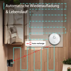 S7 MAX Laser Navigation Slam Routenplanung Smart Staubsauger Roboter Saugroboter Große Saug Flüsterleises Karte Speicher Fegen Boden Mopping Roboter International Version -Smart Kitchen Store 92fd91f0289991c6e9909e3060f8b513