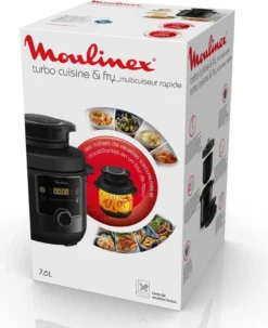 Moulinex Turbo Cuisine & Fry Elektrischer Schnellkochtopf Und Luftfritteuse 1450 W - 15 Automatische Programme -Smart Kitchen Store 930bba94be5d81b0d0a06f3d7705de65