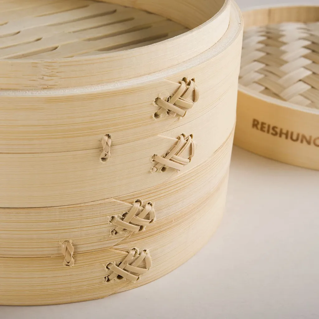 Reishunger Bambusdämpfer (Ø 20 Cm), Für 2 Personen, Inkl. 2 Baumwolltücher 6 Reishunger Bambusdämpfer (Ø 20 Cm), Für 2 Personen, Inkl. 2 Baumwolltücher – Bild 4