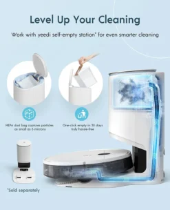 Yeedi Vac Hybrid 2-in-1 Saugroboter Wischfunktion Teppicherkennung Wischroboter 2500Pa 17 Yeedi Vac Hybrid 2-in-1 Saugroboter Wischfunktion Teppicherkennung Wischroboter 2500Pa -Smart Kitchen Store 944d913c50a33b90b4a3e18b1016d77d